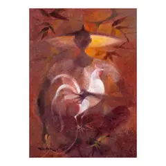 White Rooster by Romeo Tabuena, acrylic on board, offered Nov 2024