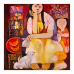 Little Girl by Mauro Malang Santos, oil on canvas, offered Nov 2024