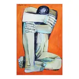 Seated Figure by Ang Kiukok, tempera, offered Nov 2024