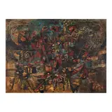 Untitled by Federico Aguilar Alcuaz, mixed media on board, offered Nov 2024