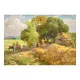 Fernando Amorsolo, Sunday Morning Going To Town, oil on canvas