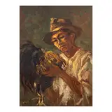 Sabungero by Anita Magsaysay-Ho, oil on canvas, offered Sep 2024