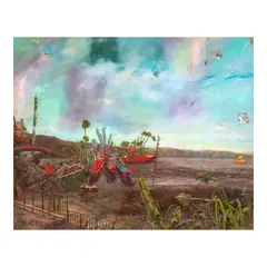 Ronson Culibrina, Vain Aquatic Capital, oil on canvas