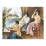 Tres Marias Series by Federico Aguilar Alcuaz, oil on canvas, offered Jun 2024
