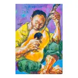 Emmanuel Garibay, The Guitarman, oil on canvas