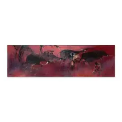 Romeo Tabuena, Carabao, oil on wood