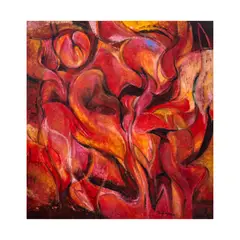 Edwin Wilwayco, Climbing Vines #61 / Luminous Leaves, oil on canvas