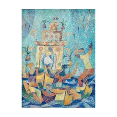 Manuel Rodriguez Sr., Festival Boats, oil on canvas