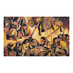 Angelito Antonio, Market Scene, oil on canvas