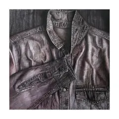 Marina Cruz, The Study in Mono, oil on canvas