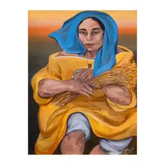 Harvest by Benedicto Cabrera, oil on canvas, offered Mar 2024