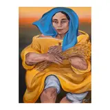 Benedicto Cabrera, Harvest, oil on canvas