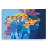 Harana by Oscar Zalameda, oil on canvas, offered Dec 2023