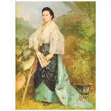 Portrait of a Lady in Maria Clara Dress
Portrait of Doña Leonila Mercado Yatco-Yaptinchay by Fernando Amorsolo, oil on canvas, offered Dec 2021