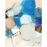 José T. Joya, Blue Dream, sponge-acrylic on canvas