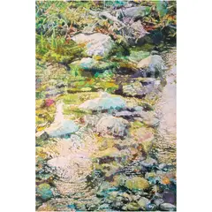 Jim Orencio, Clear Waters, sawdust and acrylic on canvas