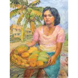Diosdado M. Lorenzo, Tindera, oil on board