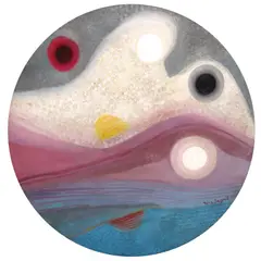 Untitled (Abstract) by Nena Saguil, oil on canvas, offered Nov 2020
