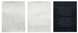 Hernando R. Ocampo, a.) Ang Linya ni Nanding Ocampo b.) Ang Linya ni Nanding Ocampo c.) Handwritten poetry by Larry Francia, ink on paper