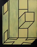 Allan Cosio, “Joint” (Study for the “Tuwangan”  sculpture from the CCP collection)  1980, acrylic on wood