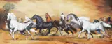 Salvador Arellano, Arabians, oil on canvas