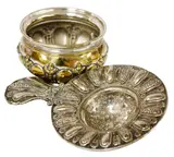 Menchu Katigbak Collection, Silver Tea Strainer with Design