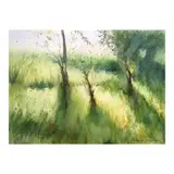 Gerardo Jimenez, There Will Always Be Light (2020), watercolor on paper