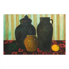 Untitled by Roger San Miguel, oil on canvas, offered Jul 2026