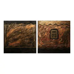 a.) Tiboli b.) Ginton by Ivi Avellana-Cosio, b.) signed (lower right)<br> mixed media on canvas<br> 24” x 24” (61 cm x 61 cm), offered Jul 2026