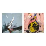 Rodolfo Doplon, Untitled, b.) Untitled <br> signed and dated MMXIV (lower right) <br> oil on canvas <br> 10” x 10” (25 cm x 25 cm)