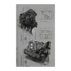 Jonathan Joven, Bahay-Bahay, mixed media on tracing paper