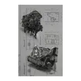 Jonathan Joven, Bahay-Bahay, mixed media on tracing paper