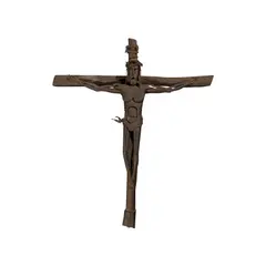 Crucifix, Untitled, brass