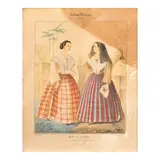 J. de Ribeles, Album Filipino: Trajes y Costumbres de Manila, color pencil, crayon on paper