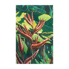 Godofredo Mendoza, Bird of Paradise Series, oil on canvas