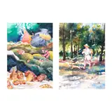 Elmer Gernale, Untitled, b.) Labo, Camarines Norte #2<br /> signed and dated 1995 (lower left)<br /> watercolor on paper<br /> 14” x 10” (36 cm x 25 cm)