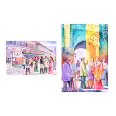 Elmer Gernale, Untitled, b.) Puerta de Isabel<br> signed and dated Intramuros, 1998 (upper left)<br> watercolor on paper<br> 21” x 14” (53 cm x 36 cm)