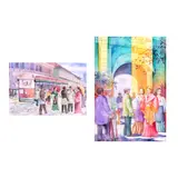 Elmer Gernale, Untitled, b.) Puerta de Isabel<br> signed and dated Intramuros, 1998 (upper left)<br> watercolor on paper<br> 21” x 14” (53 cm x 36 cm)