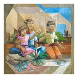 Manuel Yarte, Bubbles, oil on canvas