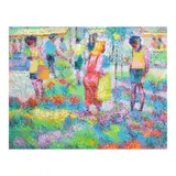 Manuel Rodriguez Sr., Flower Market, oil on canvas