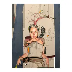 Untitled by Janet Balbarona, oil on canvas, offered Apr 2026