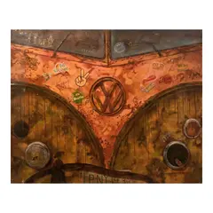 Aldron Anchinges, Journey to the good old days, acrylic on canvas