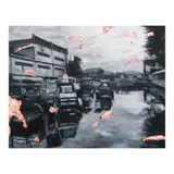 Renz Baluyot, Thin Sheet, oil on canvas