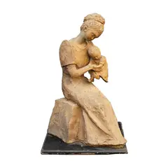 Maximo Vicente, Mother and Child, resin