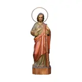 Saint Joseph, Sacred Heart of Jesus, polychromed wood