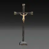 A 19th Century Crucifijo, Untitled, polychromed wood