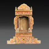 An Antique Bohol Urna, Untitled, polychromed hardwood