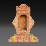 An Antique Bohol Urna, Untitled, polychromed hardwood