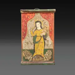 Untitled by A Religious Icon, polychromed hardwood, offered Apr 2026