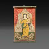 A Religious Icon, Untitled, polychromed hardwood